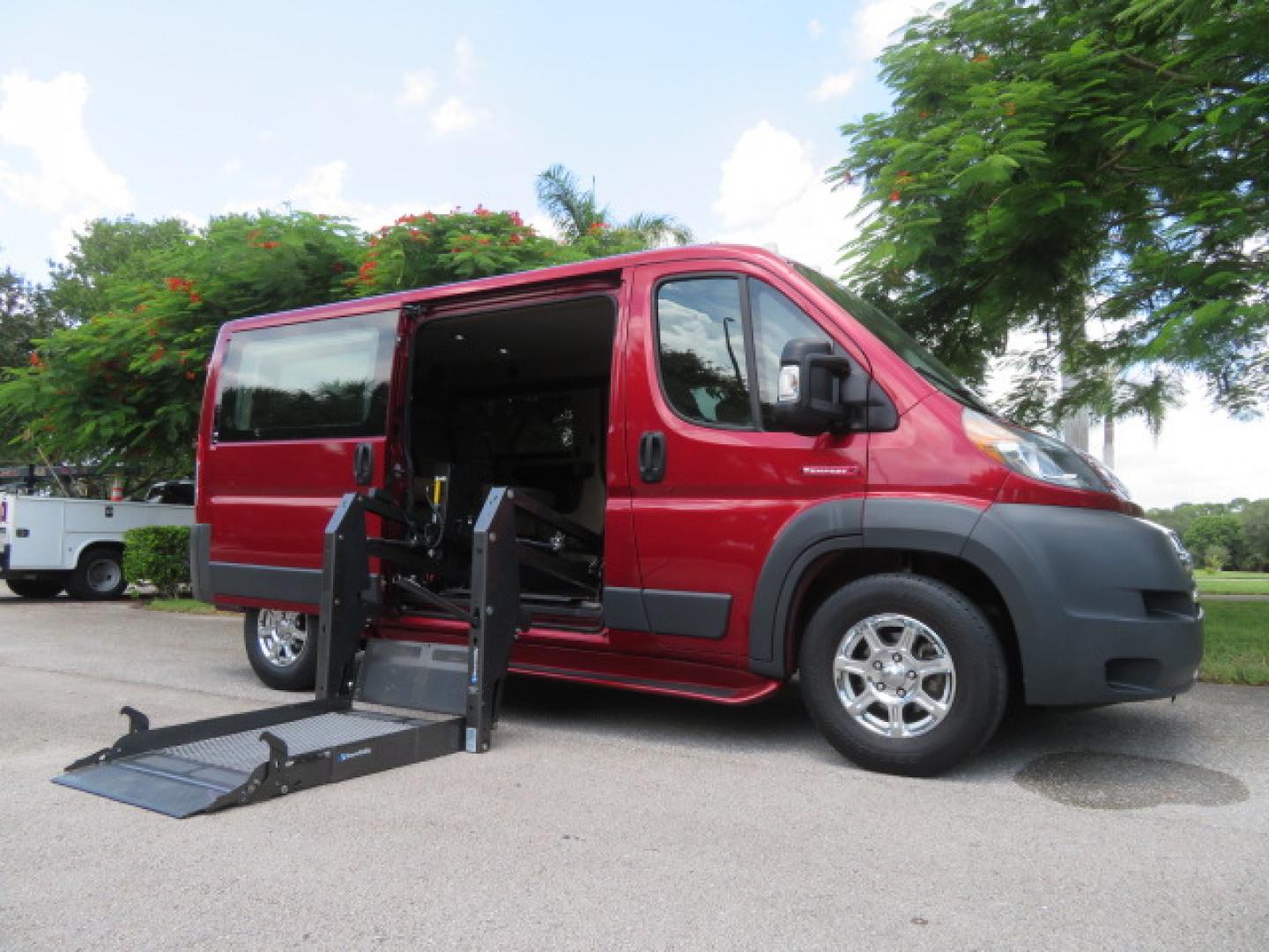 2018 Red /Beige RAM Promaster 1500 Low Roof Tradesman 136-in. WB (3C6TRVAG0JE) with an 3.6L V6 engine, 6A transmission, located at 4301 Oak Circle #19, Boca Raton, FL, 33431, (954) 561-2499, 26.388472, -80.084045- Photo#2