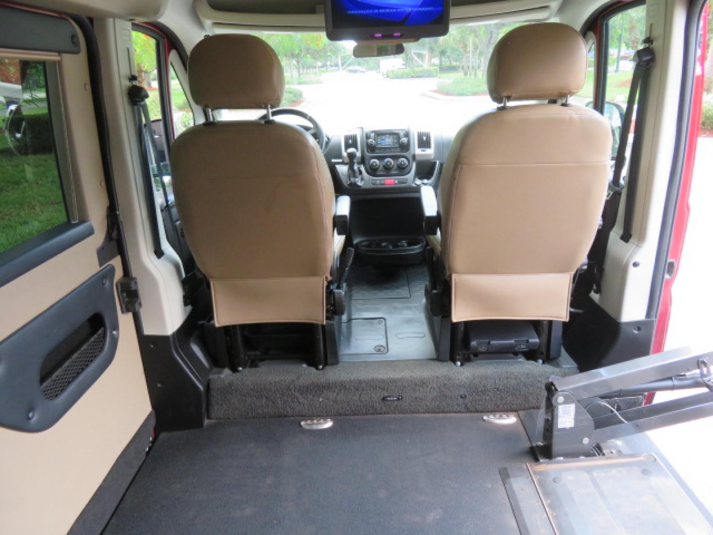 2018 Red /Beige RAM Promaster 1500 Low Roof Tradesman 136-in. WB (3C6TRVAG0JE) with an 3.6L V6 engine, 6A transmission, located at 4301 Oak Circle #19, Boca Raton, FL, 33431, (954) 561-2499, 26.388472, -80.084045- Photo#43