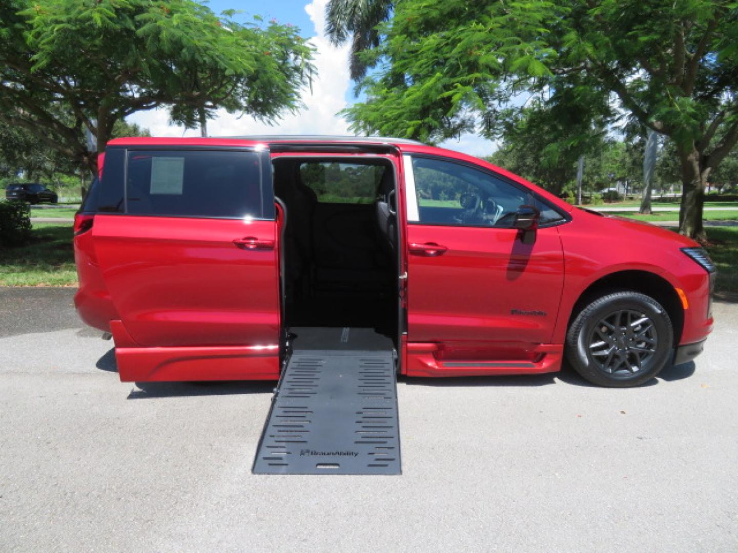 2027 Red /Black CHRYSLER Pacifica Sport (2C4RC1BG4VR) , located at 4301 Oak Circle #19, Boca Raton, FL, 33431, (954) 561-2499, 26.388472, -80.084045 - ? BRAND NEW 2027 CHRYSLER PACIFICA SELECT SPORT — BRAUNABILITY XT WHEELCHAIR CONVERSION ? ? RED HOT PEARL • S APPEARANCE PACKAGE ? ? THE NEW STANDARD IN WHEELCHAIR ACCESSIBILITY, COMFORT & STYLE! Looking for a BRAND NEW wheelchair accessible van with bold styling, premium comfort, and industr- Photo#2