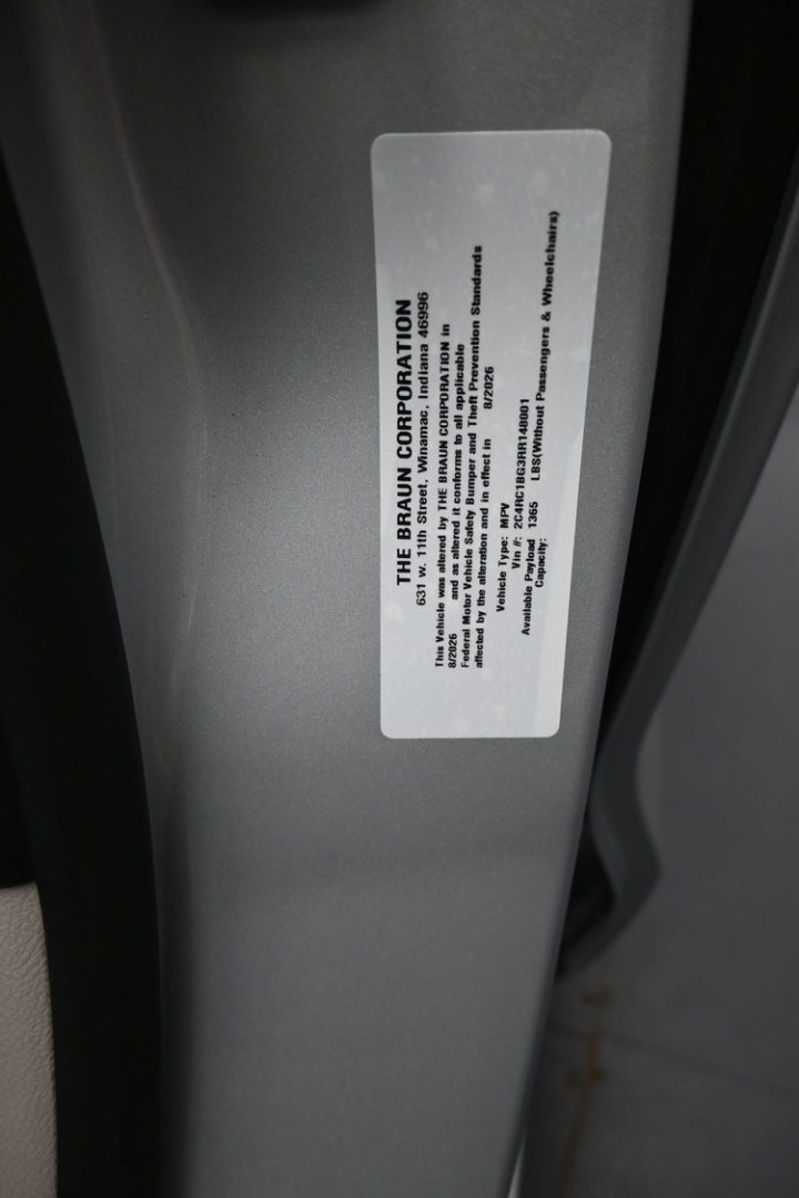 2024 Chrysler Pacifica Touring L (2C4RC1BG3RR) with an 3.6L V6 DOHC 24V engine, 9A transmission, located at 4301 Oak Circle #19, Boca Raton, FL, 33431, (954) 561-2499, 26.388472, -80.084045 - ? 2024 CHRYSLER PACIFICA BRAUNABILITY V7 — BRAND NEW CONVERSION! ? SEARCHING FOR A 2024 CHRYSLER PACIFICA HANDICAP WHEELCHAIR VAN? Looking for a BRAND NEW BraunAbility Rear-Entry V7 Conversion? You found it! ? 2024 Chrysler Pacifica ? BraunAbility V7 Rear-Entry Conversion ? BRAND NEW BraunAbi- Photo#18