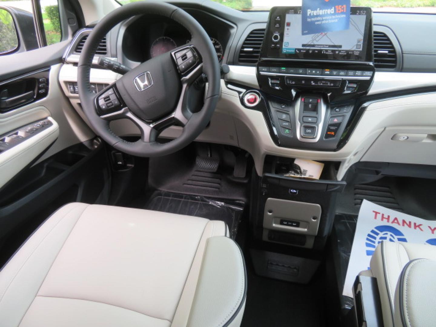2026 Silver /Light Gray Honda Odyssey Touring (5FNRL6H80TB) with an 3.5L V6 SOHC 24V engine, Automatic transmission, located at 4301 Oak Circle #19, Boca Raton, FL, 33431, (954) 561-2499, 26.388472, -80.084045- Photo#57