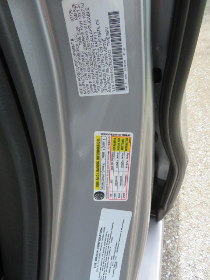 2026 Silver /Light Gray Honda Odyssey Touring (5FNRL6H80TB) with an 3.5L V6 SOHC 24V engine, Automatic transmission, located at 4301 Oak Circle #19, Boca Raton, FL, 33431, (954) 561-2499, 26.388472, -80.084045- Photo#72